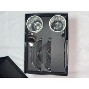 Nespresso Vertuo collection Espresso Set - 2 Cups Saucers Spoons New Open Box